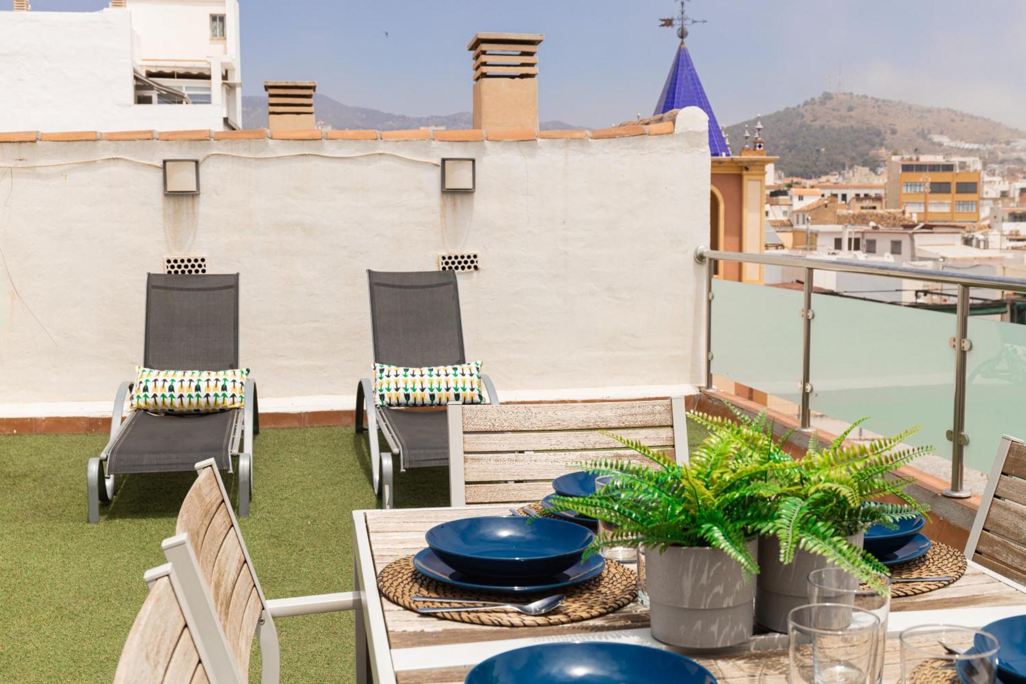 C103 - Sunny Terrace, Old Town Views Apartamento Málaga Exterior foto