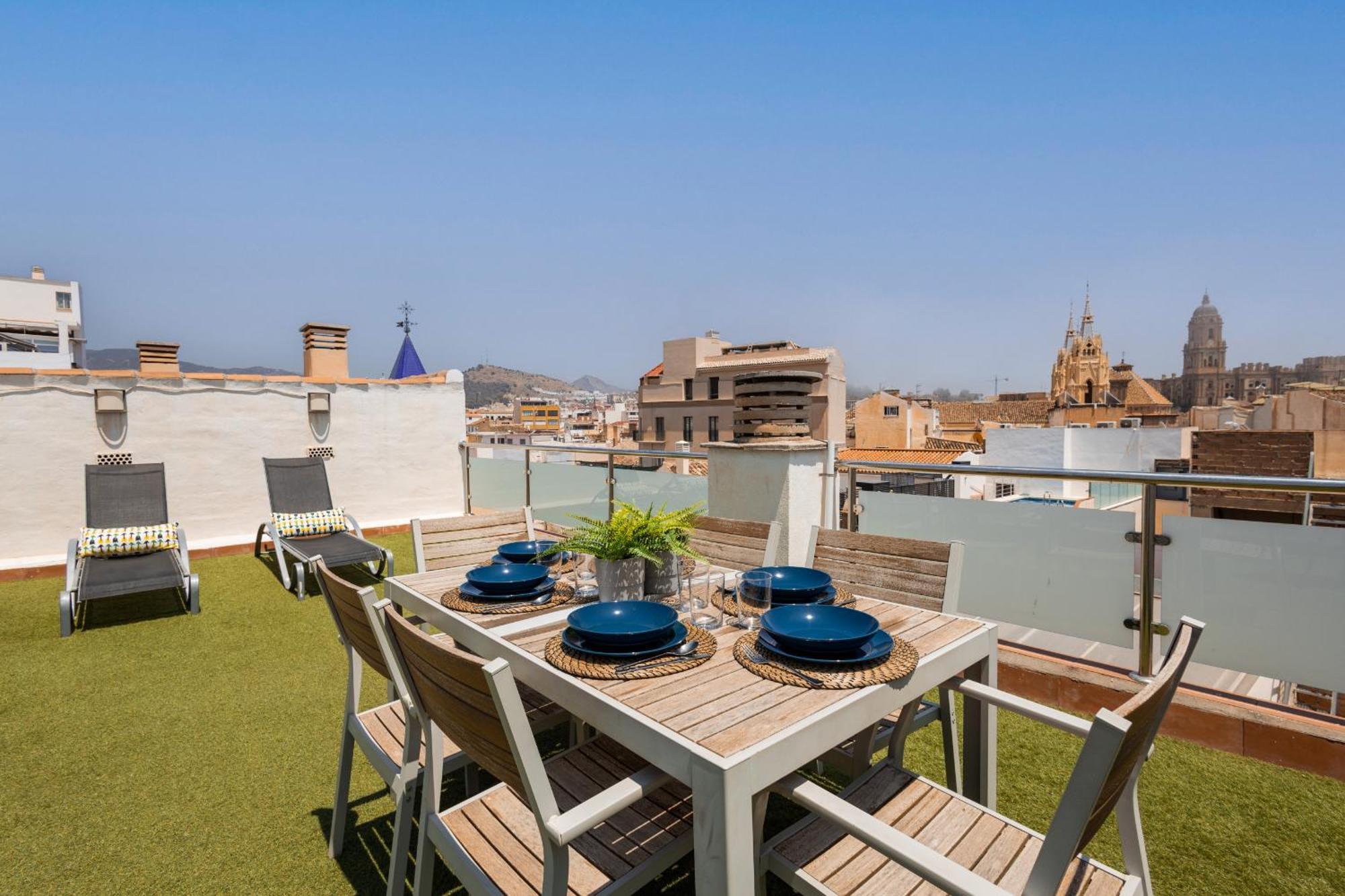 C103 - Sunny Terrace, Old Town Views Apartamento Málaga Exterior foto