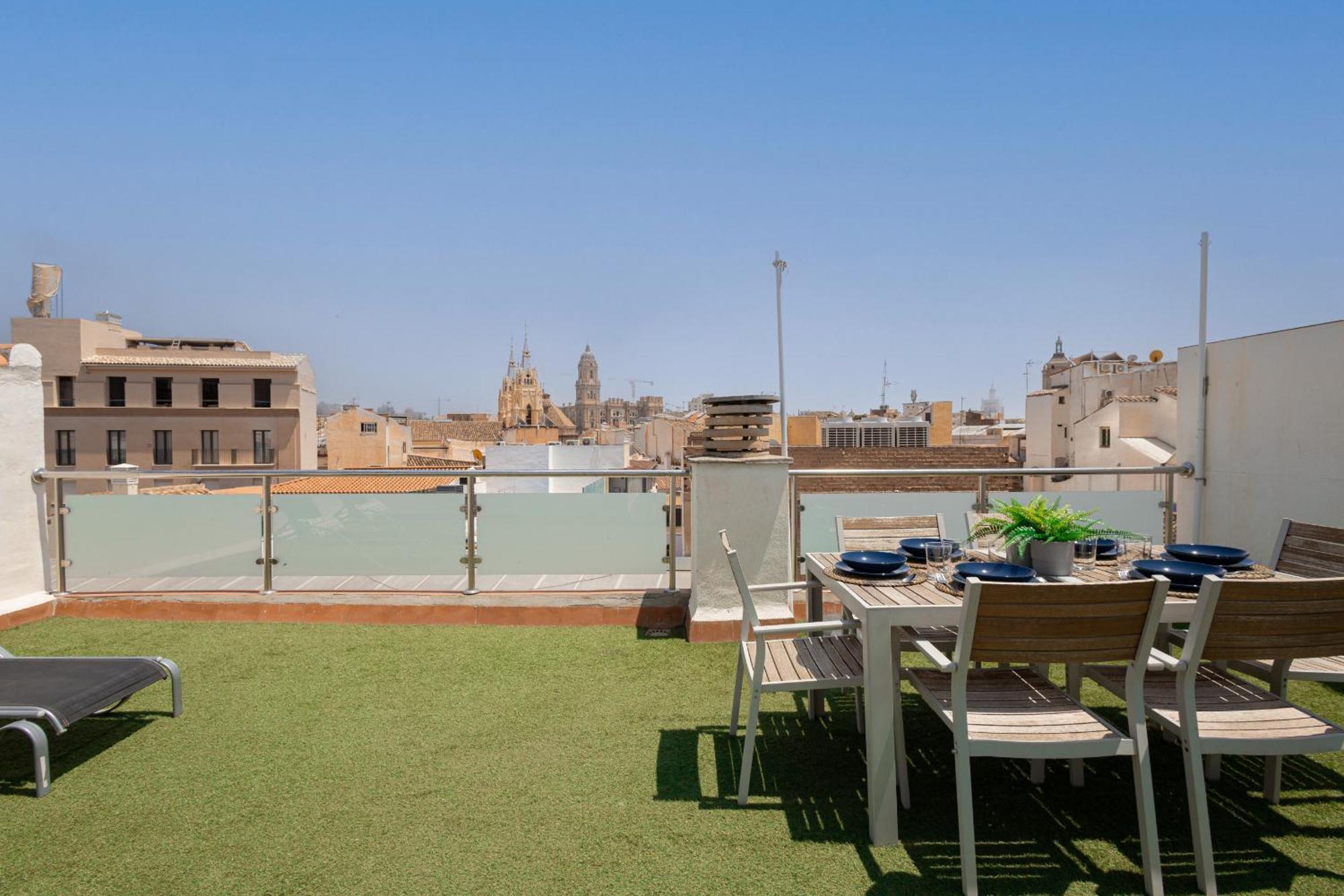 C103 - Sunny Terrace, Old Town Views Apartamento Málaga Exterior foto